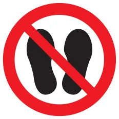 Panneau NE PAS MARCHER OU STATIONNER A Taliaplast 623351 | 623351