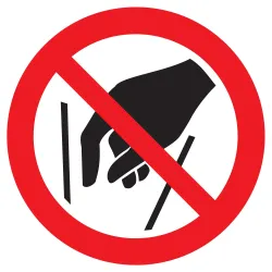 Panneau NE PAS METTRE LES MAINS NORMAS Taliaplast 622329 | 622329