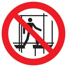 Panneau NE PAS UTILIS.ECHAFF.INCOMPLET Taliaplast 627352 | 627352