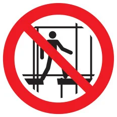 Panneau NE PAS UTILIS.ECHAFF.INCOMPLET Taliaplast 622352 | 622352