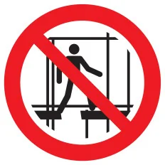 Panneau NE PAS UTILIS.ECHAFF.INCOMPLET Taliaplast 623352 | 623352