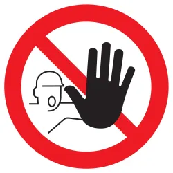 Panneau ACCES INTERDIT AUX PERSONNES N Taliaplast 623249 | 623249