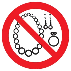 Panneau BIJOUX INTERDITS NORMASIGN D.1 Taliaplast 627310 | 627310