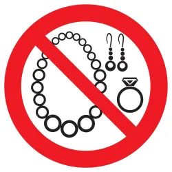 Panneau BIJOUX INTERDITS NORMASIGN D.3 Taliaplast 622310 | T622310