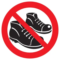 Panneau CHAUSSURES INTERDITES NORMASIG Taliaplast 627313 | 627313