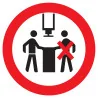 Panneau INTERDIT A PLUS D'UNE PERSONNE Taliaplast 622332 | 622332
