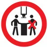 Panneau INTERDIT A PLUS D'UNE PERSONNE Taliaplast 623332 | 623332