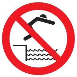 Panneau INTERDIT DE PLONGER NORMASIGN Taliaplast 624339 | 624339
