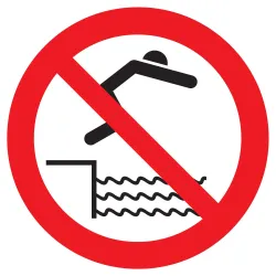 Panneau INTERDIT DE PLONGER NORMASIGN Taliaplast 622339 | 622339