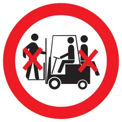 Panneau INTERDIT TRANSP. DES PERSONNES Taliaplast 622321 | 622321