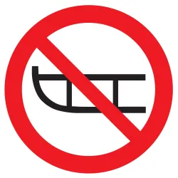 Panneau LUGE INTERDITE NORMASIGN D.80 Taliaplast 624342 | 624342