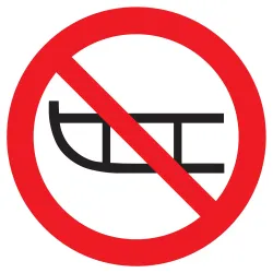 Panneau LUGE INTERDITE NORMASIGN D.420 Taliaplast 623342 | 623342