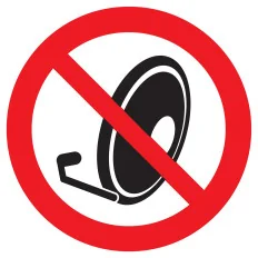 Panneau PARABOLES INTERDITES NORMASIGN Taliaplast 627337 | 627337