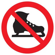 Panneau PATIN INTERDIT NORMASIGN D.300 Taliaplast 622343 | 622343