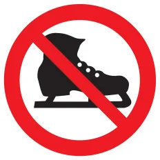 Panneau PATIN INTERDIT NORMASIGN D.420 Taliaplast 623343 | 623343