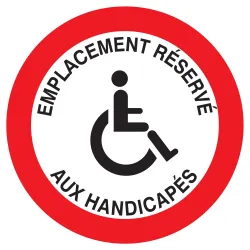 Panneau EMPLACEMENT RESERVE HANDICAPES Taliaplast 627266 | 627266