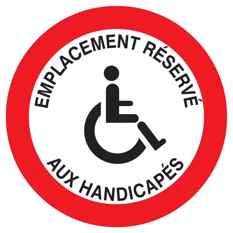 Panneau EMPLACEMENT RESERVE HANDICAPES Taliaplast 623266 | 623266