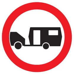 Panneau INTERDIT AUX CARAVANNES NORMAS Taliaplast 624290 | 624290