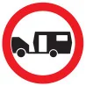 Panneau INTERDIT AUX CARAVANNES NORMAS Taliaplast 624290 | 624290