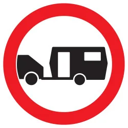 Panneau INTERDIT AUX CARAVANNES NORMAS Taliaplast 627290 | 627290