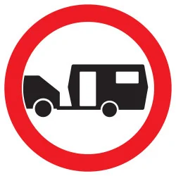 Panneau INTERDIT AUX CARAVANNES NORMAS Taliaplast 622290 | 622290