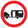 Panneau INTERDIT AUX CARAVANNES NORMAS Taliaplast 622290 | 622290