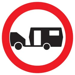 Panneau INTERDIT AUX CARAVANNES NORMAS Taliaplast 623290 | 623290