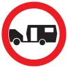 Panneau INTERDIT AUX CARAVANNES NORMAS Taliaplast 623290 | 623290