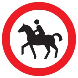 Panneau INTERDIT AUX CAVALIERS NORMASI Taliaplast 624291 | 624291
