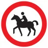 Panneau INTERDIT AUX CAVALIERS NORMASI Taliaplast 624291 | 624291