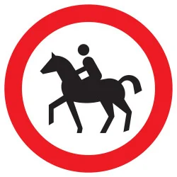 Panneau INTERDIT AUX CAVALIERS NORMASI Taliaplast 622291 | 622291