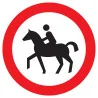 Panneau INTERDIT AUX CAVALIERS NORMASI Taliaplast 622291 | 622291