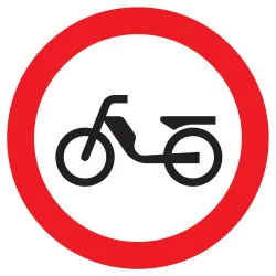 Panneau INTERDIT AUX CYCLOMOTEURS NORM Taliaplast 623292 | 623292