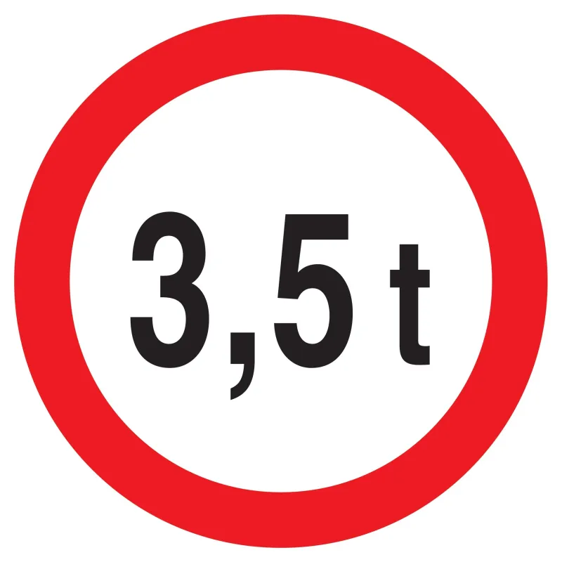 Panneau INTERDIT AU PLUS DE 3.5 TONNES Taliaplast 627283 | 627283 Panneau INTERDIT AU PLUS DE 3.5 TONNES Taliaplast 627283 | 627283
