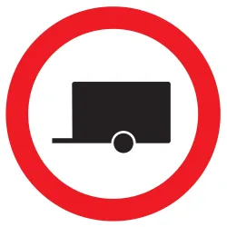 Panneau INTERDIT AUX REMORQUES NORMASI Taliaplast 624295 | 624295