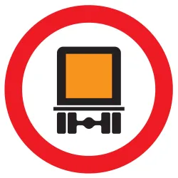 Panneau INTERDIT AUX TRANSPORTS DES MA Taliaplast 624285 | 624285