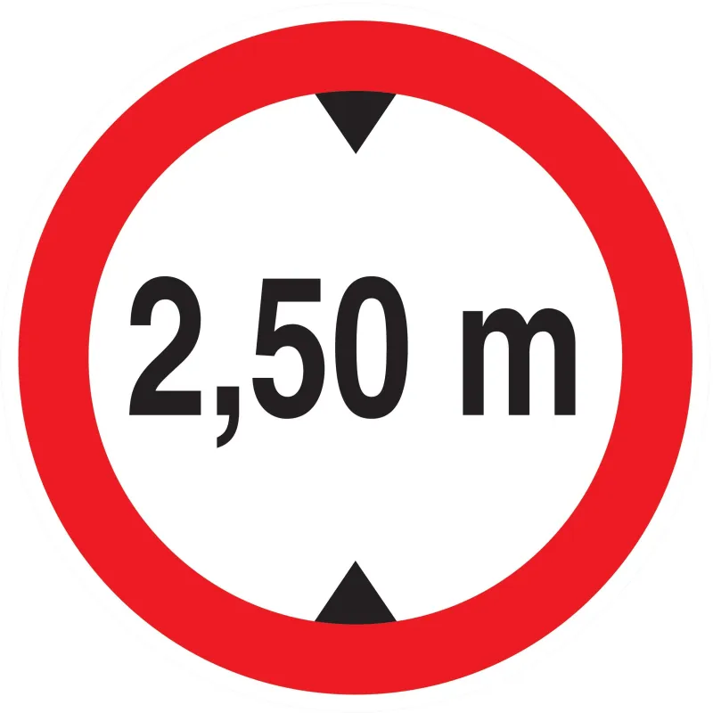 Panneau INTERD.VEHIC.DE +2.50M DE HAUT Taliaplast 624276 | 624276 Panneau INTERD.VEHIC.DE +2.50M DE HAUT Taliaplast 624276 | 624276