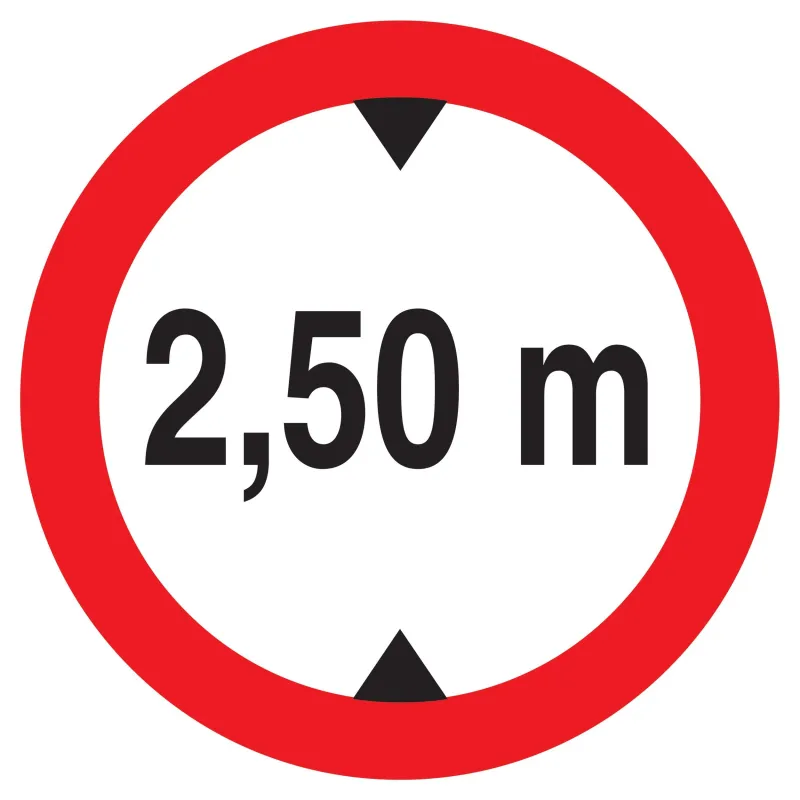 Panneau INTERD.VEHIC.DE +2.50M DE HAUT Taliaplast 627276 | 627276 Panneau INTERD.VEHIC.DE +2.50M DE HAUT Taliaplast 627276 | 627276