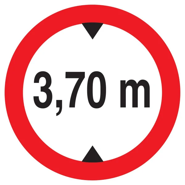 Panneau INTERD.VEHIC.DE +3.70M DE HAUT Taliaplast 622278 | 622278