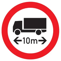 Panneau INTERD.VEHICULE +10M DE LONG N Taliaplast 624289 | 624289