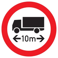 Panneau INTERD.VEHICULE +10M DE LONG N Taliaplast 622289 | 622289