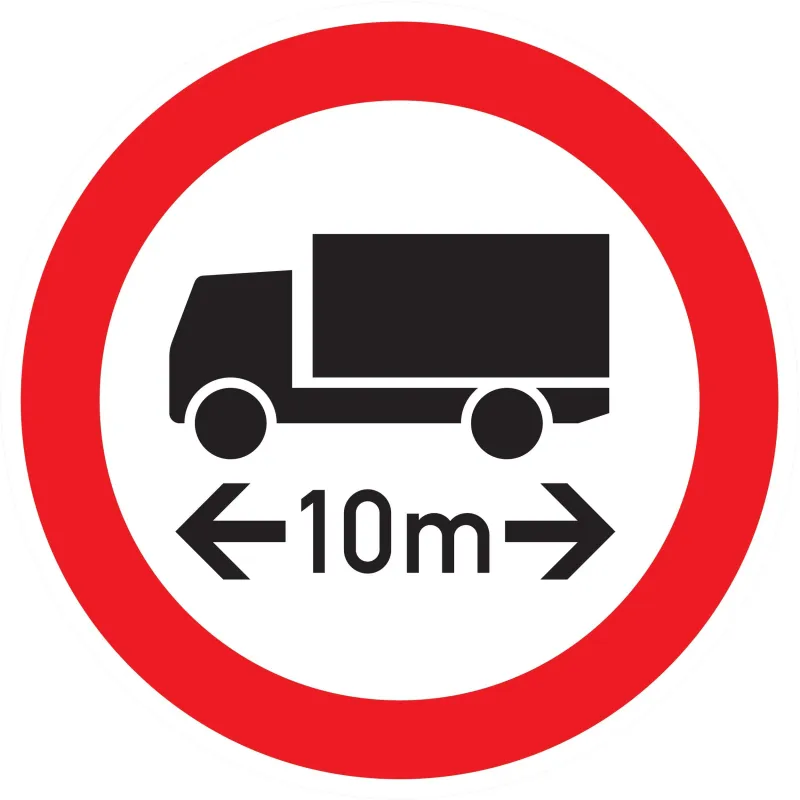 Panneau INTERD.VEHICULE +10M DE LONG N Taliaplast 622289 | 622289