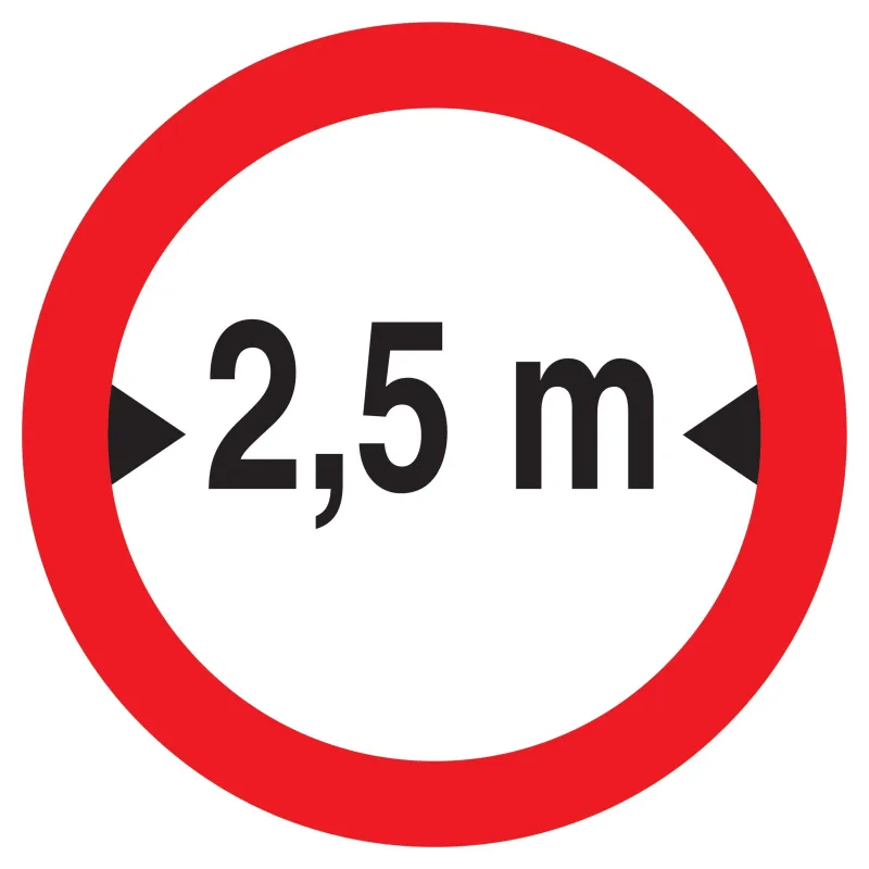 Panneau INTERD.VEHICULE +2.5M DE LARGE Taliaplast 622279 | 622279