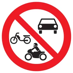 Panneau INTERDIT VEHICULES MOTORISES N Taliaplast 623296 | 623296