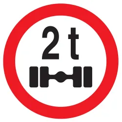 Panneau INTERDIT AUX VEHICULES PESANT Taliaplast 624288 | 624288