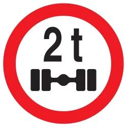 Panneau INTERDIT AUX VEHICULES PESANT Taliaplast 623288 | 623288