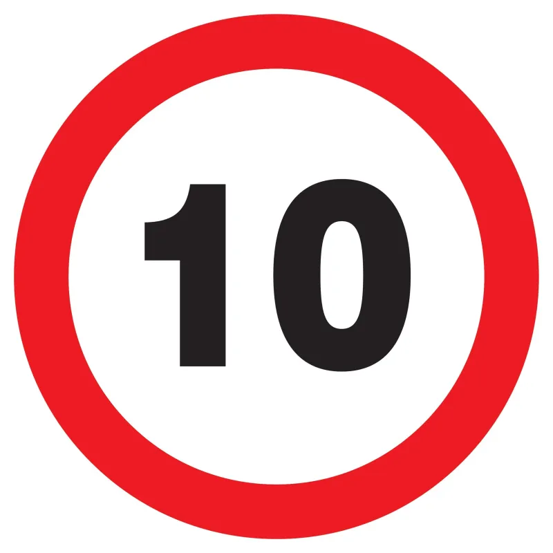 Panneau INTERDIT DE ROULER A +10 KM/H Taliaplast 622260 | 622260 Panneau INTERDIT DE ROULER A +10 KM/H Taliaplast 622260 | 622260