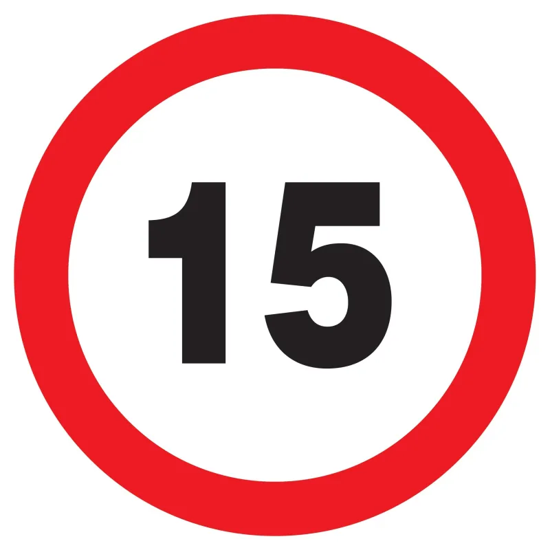 Panneau INTERDIT DE ROULER A +15 KM/H Taliaplast 627261 | 627261 Panneau INTERDIT DE ROULER A +15 KM/H Taliaplast 627261 | 627261