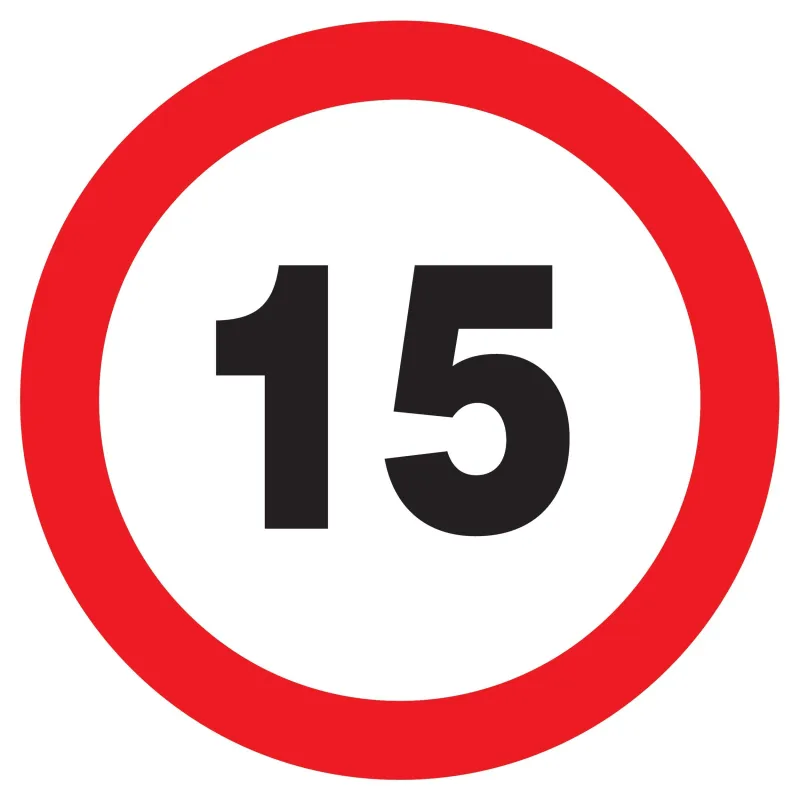 Panneau INTERDIT DE ROULER A +15 KM/H Taliaplast 623261 | 623261 Panneau INTERDIT DE ROULER A +15 KM/H Taliaplast 623261 | 623261