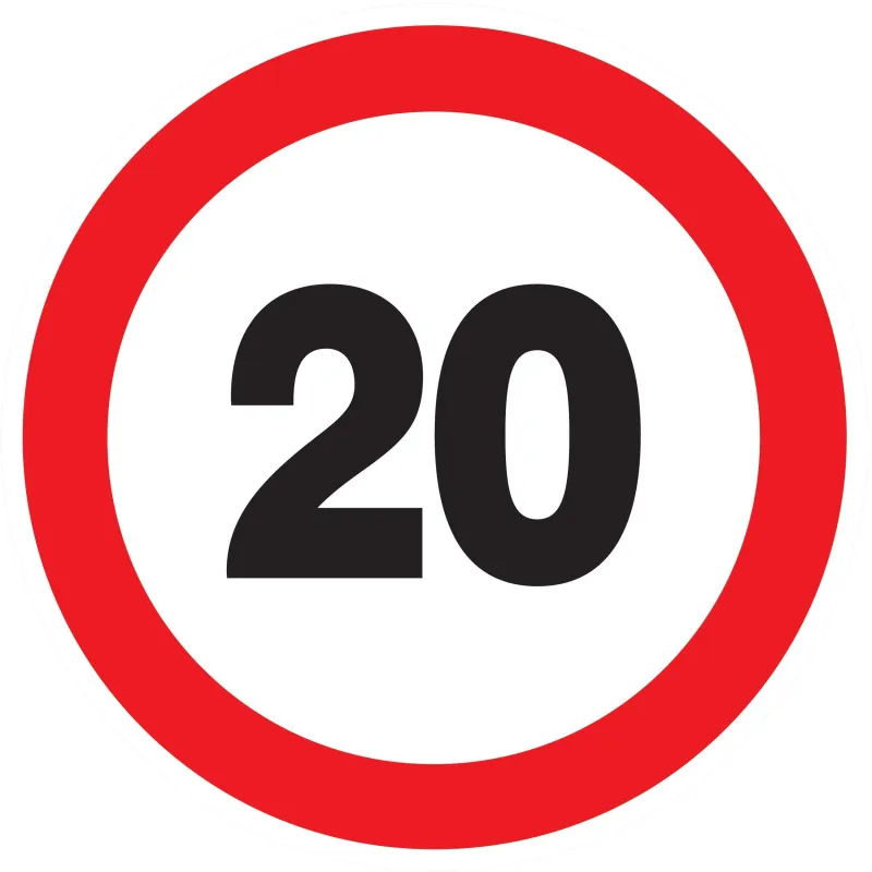 Panneau INTERDIT DE ROULER A +20 KM/H Taliaplast 624256 | 624256 Panneau INTERDIT DE ROULER A +20 KM/H Taliaplast 624256 | 624256